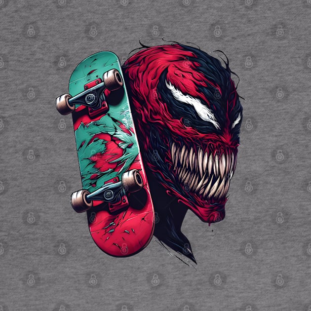 Unleash the Edge: Captivating Anti-Hero Skateboard Art Prints for a Modern and Rebellious Ride! by insaneLEDP